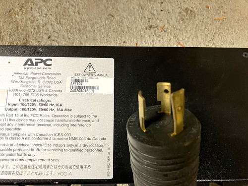 Lot apc ap7901 switched - of,